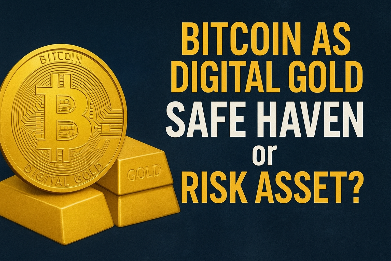 Bitcoin as Digital Gold: Safe Haven or Risk Asset in U.S.?